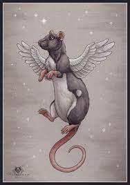 Rat Angel Cute Rats Cute Drawings Pet Mice