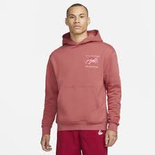 Jordan Essentials Graphic Fleece Hoodie Canyon Rust Mens Clothing