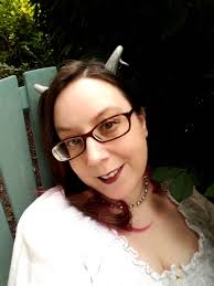 White Gold Glitter Small Twisted Devil Horns Costume Accessory