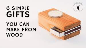 I've got 6 diy gifts you can make from wood! 6 Simple Gifts You Can Make From Wood Youtube