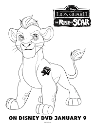 Kion is the son of simba and the younger brother of kiara, and his friends bunga, fuli (a cheetah), besthe (a hippo) and ono (an egret). Free Printable Disney The Lion Guard Coloring Pages Coloring Home