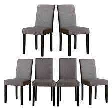 Delivered right to your door. Set Of 6 Modern Fabric Upholstered Dining Chairs Elegant Design Dining Room Chairs Gray Set Of 6 Buy Online In Angola At Angola Desertcart Com Productid 91982039