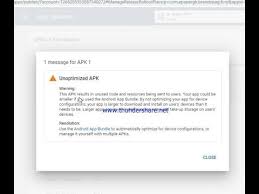 The value is a positive integer so that other apps can programmatically evaluate it, for example to check an upgrade or downgrade relationship. Unoptimized Apk Warning This Apk Results In Unused Code And Resources Being Sent To Users Youtube