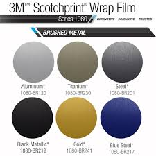 3m Scotchprint 1080 Brushed Metal Vinyl Roof Wrap Kit