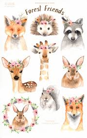 Download Baby Woodland Animal Drawings Novocom Top