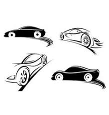 Sport Car Silhouette Logo Vector Image On Vectorstock Car Silhouette Vector Vector Logo