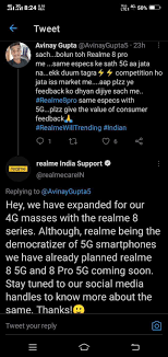 Realme 8 series launched in india: Realme 8 5g Realme 8 Pro 5g Launch In India Will Happen Soon Confirms Realme India Support Account On Twitter Mysmartprice