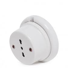 You can always call an electrician to come and install an outlet behind the area where you will be hanging your television, but take it from an i am going to show you how to install an electrical outlet in the wall behind your new television set. Outlet Surface Mounted Porcelain Vintage Without Earth