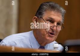 US Senator Joe Manchin speaks during a public town hall meeting