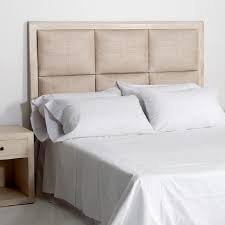 Le testate in legno di ariele alasko, un falegname, anzi, un'artista del legno. Testata Letto 162x9x137 Legno Rattan Bianco Velato