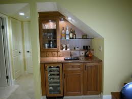 Turn the unused space under the stairs into a cozy home office. Wine Bar Under Stairs Houzz