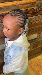 Natural Hair w/ Special Design- Brick Lay Braids 💕