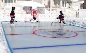 A nyone can flood a field and call it an ice rink. Backyard Ice Rink