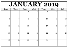 January 2019 Calendar For Landscape Free Print November Printable Calendar Printable Calendar Word Calendar 2019 Template