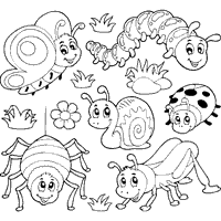 Bug Coloring Pages Surfnetkids Bug Coloring Pages Insect Coloring Pages Spider Coloring Page