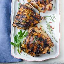 Grilled Chicken Thighs With Herbed Spice Rub Recipe Grilled Chicken Grilled Chicken Thighs Chicken Rub Recipes