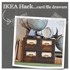 Ikea Card File Drawers Hack