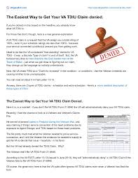 The Easiest Way To Get Your Va Tdiu Claim Denied