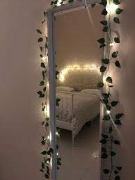 Bedroom Mirror Inspo Indie Fairy Lights Mirror Wall Decor Bedroom Fairy Lights Bedroom Diy Wall Decor For Bedroom
