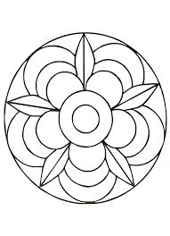 Mandalas Para Colorear Faciles