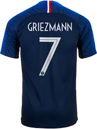 2020/21 france away white women soccer jersey. 2018 19 Kids Nike Antoine Griezmann France Home Jersey Soccerpro