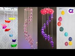 5 Awesome Paper Ceiling Hanging Craft Ideas Diy Room Decor Artkala Youtube Diy Paper Flower Wall Diy Paper Crafts Decoration Paper Crafts Diy Kids