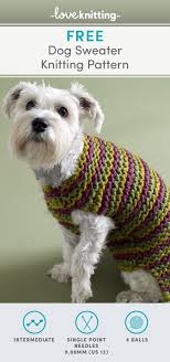 A marriage of the coat and the shrug is translated with ingenious concentric ribbed circles in our ultra® alpaca yarn. City Stripes Dog Sweater In Lion Brand Wool Ease Thick Quick 80933ad Knitting Patterns Loveknitting Knitting Patterns For Dogs Knitted Dog Sweater Pattern Dog Sweater Pattern