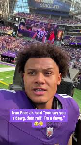 ivan is BARKING after the W 😤 #ivanpacejr #nfl #minnesotavikings