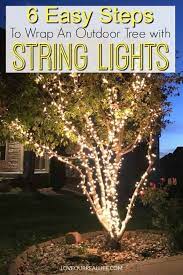 Wrap Lights On An Outdoor Tree In 6 Easy Steps Christmas Lights Outdoor Trees Christmas House Lights Outdoor Christmas