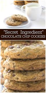 Secret Ingredient Chocolate Chip Cookies Recipe Secret Chocolate Chip Cookie Recipe Chocolate Chip Recipes Cookies Recipes Chocolate Chip
