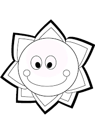 Smiling Sun Coloring Pages Pictures Sun Coloring Pages Coloring Pages Star Template Printable