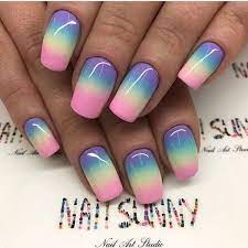 Sunny Nail Art Design This One Is Favorite Nail Art Design For The Summer Holiday The Sunny Nails In Sun Bright Nail Art Nail Art Ombre Summer Holiday Nails