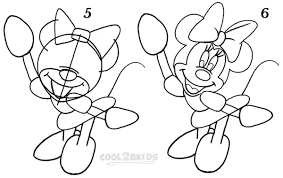 Drawn simply and without unnecessary words, everything is clear even for beginners. How To Draw Minnie Mouse Step By Step Pictures
