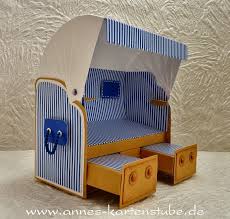 Ein Strandkorb Geschenkbox Basteln Anleitung Strandkorb Geschenkschachtel Basteln