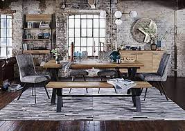 Benches allow for extra seating around a dining table because they don't have set widths, like dining room chairs. Dining Room Furniture Furniture Village