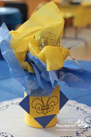 {43 adults and 50 children} the large circle tables seat 8 per table = 12 tables or diy decorations. Cub Scouts Blue And Gold Banquet