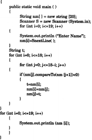 Get instant live expert help on i need help with descending order alphabet. Write A Program To Input Twenty Names In An Array Arrange These Names In Descending Order Of Alphabets Using The Bubble Sort Technique Sarthaks Econnect Largest Online Education Community