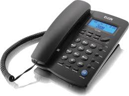 Telefone Com Fio Indentificador De Chamadas Agenda Para 12 Numeros Tcf 3000 Preto Elgin Aparelhos De Telefone Magazine Luiza
