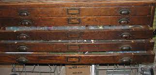 Antique oak flat file cabinet. Gorgeous Antique Dark Oak Architect S Flat File Cabinet Collectors Weekly