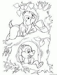Chip 'n' dale coloring pages. Coloring Page Chip And Dale