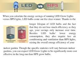 Power Consumption Led Grow Lights Vs Hps Light