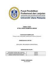 Jurnal ekonomi kuantitatif terapan is a. Etika Pentadbiran Awam Docx Gmga 2033 Etika Pentadbiran Awam Tugasan Kumpulan U201csalah Laku Penjawat Awam Bagi Gejala Rasuah U201d Disediakan Untuk En Course Hero