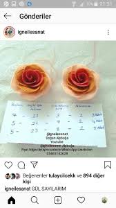 Zaide Acar Adli Kullanicinin Igne Oya Gul Yapimi Panosundaki Pin Boncuk Kurdele Isi Oya Ornekleri