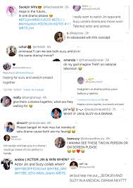 I really don't think my life is hard as a celebrity i really love my fans okurrrrtttt. Fans On Twitter Ponder The Idea Of Seeing Bts S Jin And Bae Suzy Starring In The Same Drama Allkpop