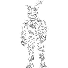 Spring Trap Coloring Page In 2020 Coloring Pages Fnaf Coloring Pages Spring Coloring Pages