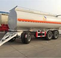 3 Axle Fuel Oil Tank Full Trailer With Drawbar