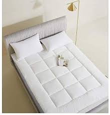 Amazon Com Zpee Ultra Soft Collapsible Mattress Anti Dust Anti Allergy Mattress Topper Elasticated Corner Straps Luxury Luxury Bedding Mattress Best Mattress