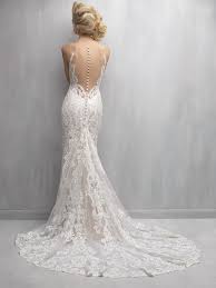 Beautiful Illusion Back Lace Satin Madison James Wedding Gown Madison James Wedding Dress Illusion Wedding Dress Bridal Dresses