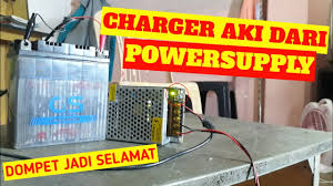 Cara pasang gacun di charger sepeda listrik : Cara Membuat Charger Aki Dari Power Supply Youtube
