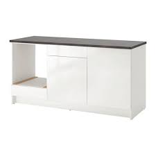 Knoxhult Element Bas Avec Portes Et Tiroir Brillant Blanc Ikea Cabinet Doors Base Cabinets Laminate Worktop